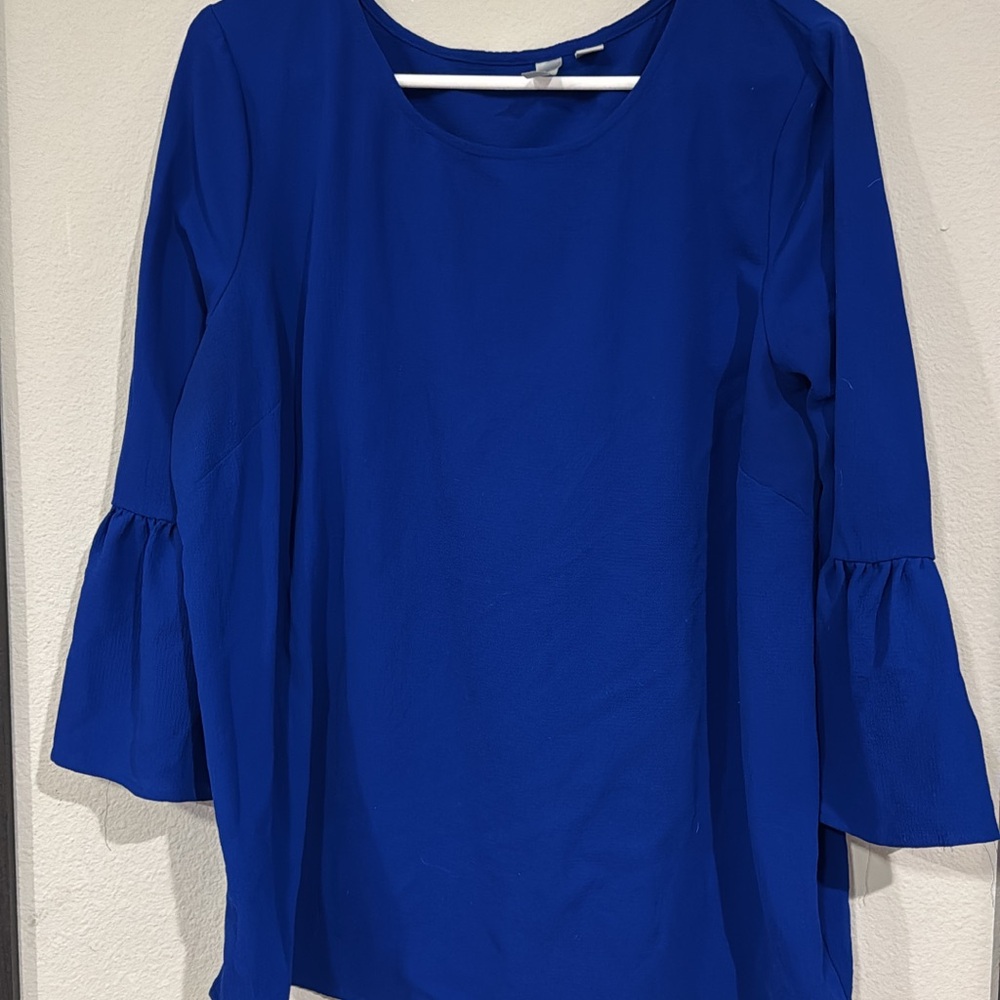 Elegant Blue Women's Top